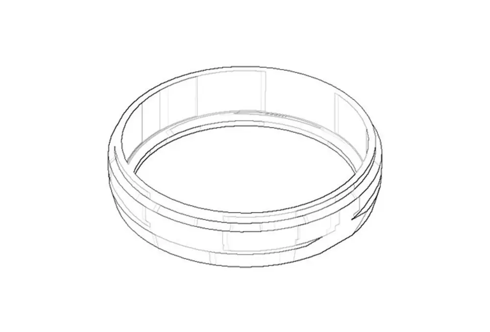 DORNBRACHT Ring ERSATZTEILE 092401026 36 x 8 x 36 mm Platin gebürstet, 092401026-06 Galeriebild 1